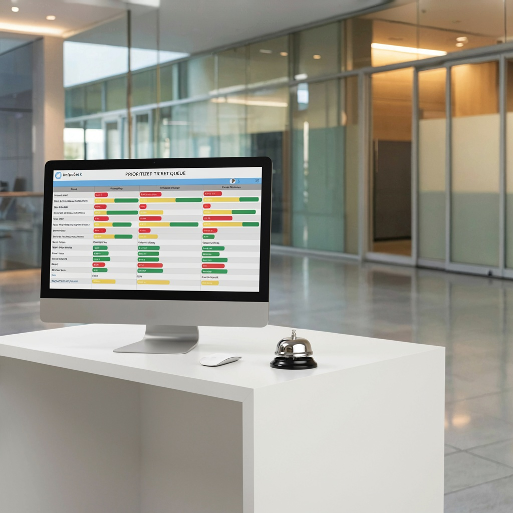 Portal de helpdesk interno con catálogo de servicios y SLAs